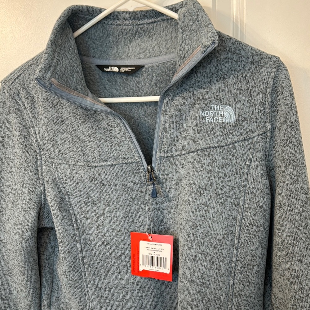 The North Face Gray Quarter-Zip Fleece